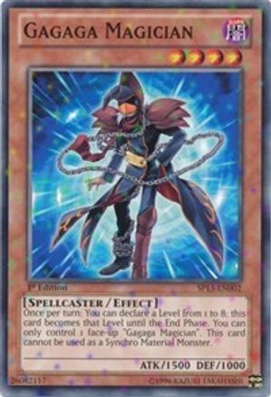 Gagaga Magician (Starfoil) (SP13-EN002) - Star Pack 2013 Unlimited Star Pack 2013 Yugioh Single Squirtle Squad Card Shop.