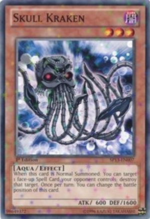 Skull Kraken (Starfoil) (SP13-EN007) - Star Pack 2013 1st Edition Star Pack 2013 Yugioh Single Squirtle Squad Card Shop.