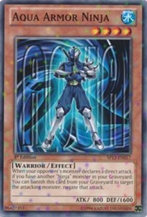 Aqua Armor Ninja (Starfoil) (SP13-EN017) - Star Pack 2013 1st Edition Star Pack 2013 Yugioh Single Squirtle Squad Card Shop.