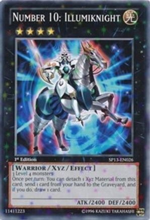 Number 10: Illumiknight (Starfoil) (SP13-EN026) - Star Pack 2013 Unlimited Star Pack 2013 Yugioh Single Squirtle Squad Card Shop.