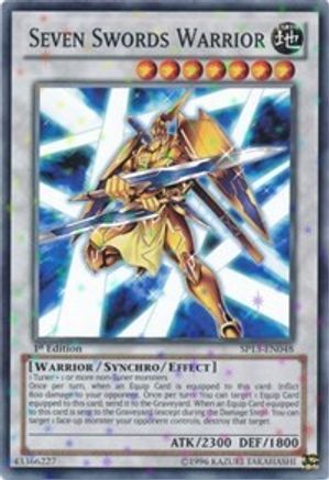 Seven Swords Warrior (Starfoil) (SP13-EN048) - Star Pack 2013 Unlimited Star Pack 2013 Yugioh Single Squirtle Squad Card Shop.