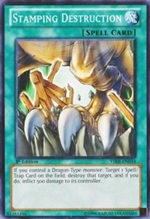 Stamping Destruction (YSKR-EN034) - Starter Deck: Kaiba Reloaded Unlimited Starter Deck: Kaiba Reloaded Yugioh Single Squirtle Squad Card Shop.