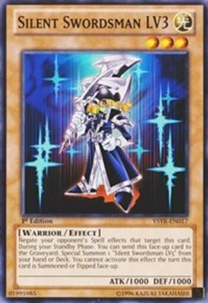 Silent Swordsman LV3 (YSYR-EN017) - Starter Deck: Yugi Reloaded 1st Edition Starter Deck: Yugi Reloaded Yugioh Single Squirtle Squad Card Shop.