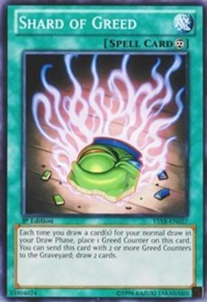 Shard of Greed (YSYR-EN037) - Starter Deck: Yugi Reloaded 1st Edition Starter Deck: Yugi Reloaded Yugioh Single Squirtle Squad Card Shop.