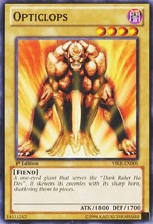 Opticlops (YSKR-EN005) - Starter Deck: Kaiba Reloaded 1st Edition Starter Deck: Kaiba Reloaded Yugioh Single Squirtle Squad Card Shop.