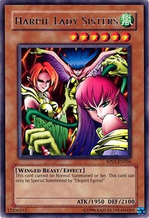 Harpie Lady Sisters (RP01-EN026) - Retro Pack Unlimited Retro Pack Yugioh Single Squirtle Squad Card Shop.