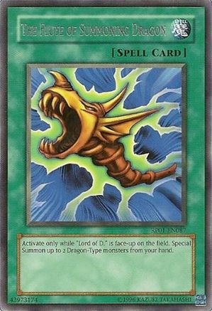 The Flute of Summoning Dragon (RP01-EN087) - Retro Pack Unlimited Retro Pack Yugioh Single Squirtle Squad Card Shop.