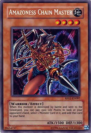 Amazoness Chain Master (RP01-EN097) - Retro Pack Unlimited Retro Pack Yugioh Single Squirtle Squad Card Shop.