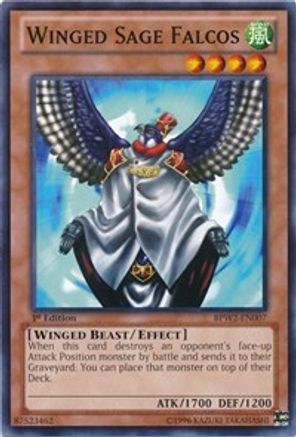 Winged Sage Falcos (BPW2-EN007) - Battle Pack 2: War of the Giants Round 2 1st Edition Battle Pack 2: War of the Giants Round 2 Yugioh Single Squirtle Squad Card Shop.