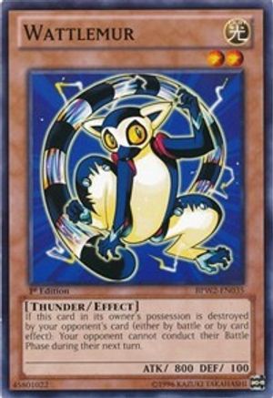 Wattlemur (BPW2-EN035) - Battle Pack 2: War of the Giants Round 2 1st Edition Battle Pack 2: War of the Giants Round 2 Yugioh Single Squirtle Squad Card Shop.