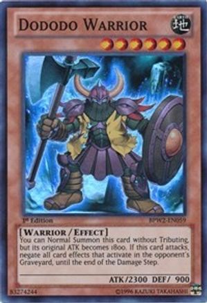 Dododo Warrior (BPW2-EN059) - Battle Pack 2: War of the Giants Round 2 1st Edition Battle Pack 2: War of the Giants Round 2 Yugioh Single Squirtle Squad Card Shop.