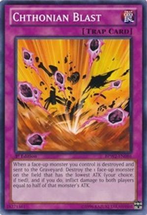 Chthonian Blast (BPW2-EN086) - Battle Pack 2: War of the Giants Round 2 1st Edition Battle Pack 2: War of the Giants Round 2 Yugioh Single Squirtle Squad Card Shop.