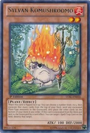 Sylvan Komushroomo (LVAL-EN016) - Legacy of the Valiant Unlimited Legacy of the Valiant Yugioh Single Squirtle Squad Card Shop.