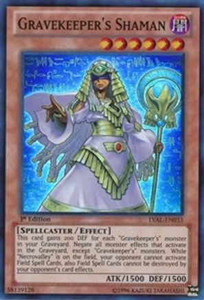Gravekeeper's Shaman (LVAL-EN033) - Legacy of the Valiant Unlimited Legacy of the Valiant Yugioh Single Squirtle Squad Card Shop.
