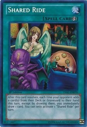 Shared Ride (LVAL-EN070) - Legacy of the Valiant Unlimited Legacy of the Valiant Yugioh Single Squirtle Squad Card Shop.