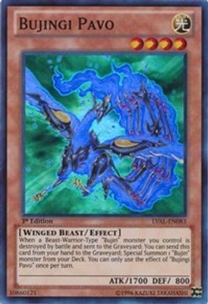 Bujingi Pavo (LVAL-EN083) - Legacy of the Valiant 1st Edition Legacy of the Valiant Yugioh Single Squirtle Squad Card Shop.