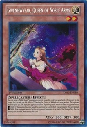 Gwenhwyfar, Queen of Noble Arms (LVAL-EN086) - Legacy of the Valiant 1st Edition Legacy of the Valiant Yugioh Single Squirtle Squad Card Shop.