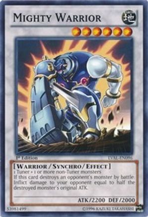 Mighty Warrior (LVAL-EN096) - Legacy of the Valiant 1st Edition Legacy of the Valiant Yugioh Single Squirtle Squad Card Shop.