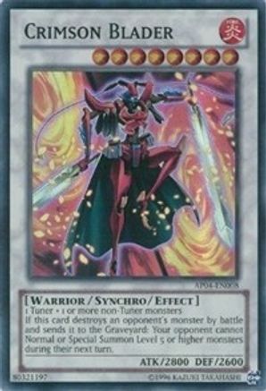 Crimson Blader (AP04-EN008) - Astral Pack 4 Unlimited Astral Pack 4 Yugioh Single Squirtle Squad Card Shop.
