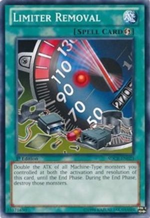 Limiter Removal (SDCR-EN023) - Structure Deck: Cyber Dragon Revolution Unlimited Structure Deck: Cyber Dragon Revolution Yugioh Single Squirtle Squad Card Shop.