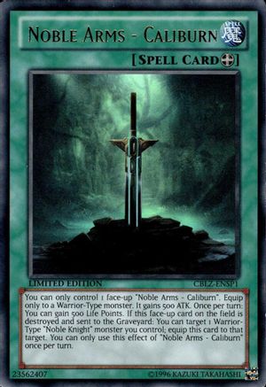 Noble Arms - Caliburn (CBLZ-ENSP1) (CBLZ-ENSP1) - Cosmo Blazer Limited Cosmo Blazer Yugioh Single Squirtle Squad Card Shop.