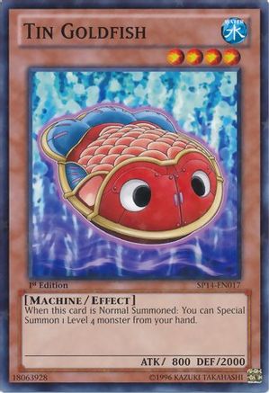 Tin Goldfish (Starfoil) (SP14-EN017) - Star Pack 2014 1st Edition Star Pack 2014 Yugioh Single Squirtle Squad Card Shop.