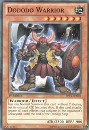 Dododo Warrior (SP14-EN018) - Star Pack 2014 1st Edition Star Pack 2014 Yugioh Single Squirtle Squad Card Shop.