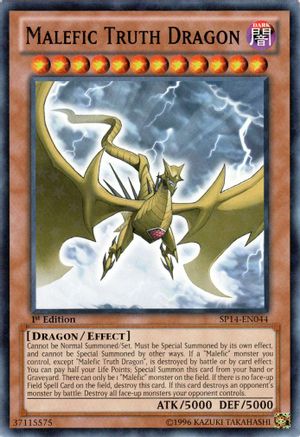 Malefic Truth Dragon (Starfoil) (SP14-EN044) - Star Pack 2014 1st Edition Star Pack 2014 Yugioh Single Squirtle Squad Card Shop.