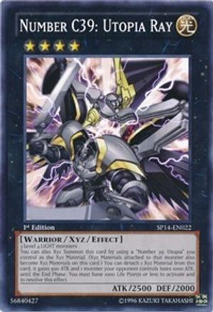 Number C39: Utopia Ray (SP14-EN022) - Star Pack 2014 1st Edition Star Pack 2014 Yugioh Single Squirtle Squad Card Shop.