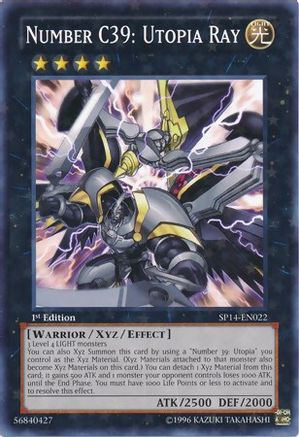 Number C39: Utopia Ray (Starfoil) (SP14-EN022) - Star Pack 2014 1st Edition Star Pack 2014 Yugioh Single Squirtle Squad Card Shop.