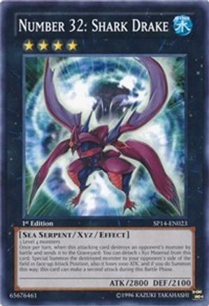 Number 32: Shark Drake (SP14-EN023) - Star Pack 2014 1st Edition Star Pack 2014 Yugioh Single Squirtle Squad Card Shop.