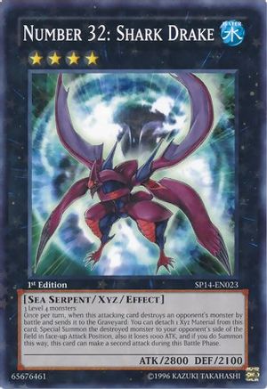 Number 32: Shark Drake (Starfoil) (SP14-EN023) - Star Pack 2014 1st Edition Star Pack 2014 Yugioh Single Squirtle Squad Card Shop.