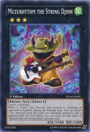 Muzurhythm the String Djinn (SP14-EN028) - Star Pack 2014 1st Edition Star Pack 2014 Yugioh Single Squirtle Squad Card Shop.