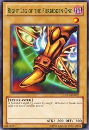 Right Leg of the Forbidden One (Green) (DL11-EN002) - Duelist League Promo Unlimited Duelist League Promo Yugioh Single Squirtle Squad Card Shop.