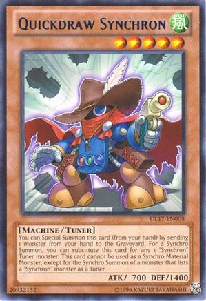 Quickdraw Synchron (Blue) (DL17-EN008) - Duelist League Promo Unlimited Duelist League Promo Yugioh Single Squirtle Squad Card Shop.