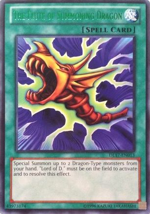 The Flute of Summoning Dragon (Green) (DL17-EN013) - Duelist League Promo Unlimited Duelist League Promo Yugioh Single Squirtle Squad Card Shop.