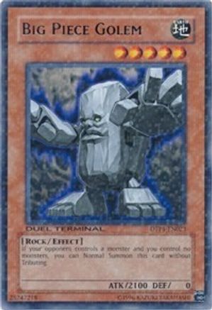 Big Piece Golem (DTP1-EN023) - Duel Terminal - Preview Limited Duel Terminal - Preview Yugioh Single Squirtle Squad Card Shop.