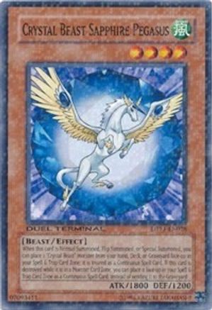 Crystal Beast Sapphire Pegasus (DTP1-EN028) - Duel Terminal - Preview Limited Duel Terminal - Preview Yugioh Single Squirtle Squad Card Shop.