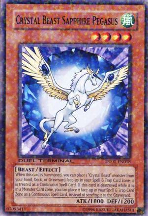 Crystal Beast Sapphire Pegasus (DT01-EN058) - Duel Terminal 1 Limited Duel Terminal 1 Yugioh Single Squirtle Squad Card Shop.