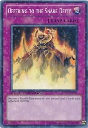 Offering to the Snake Deity (DT03-EN096) - Duel Terminal 3 Limited Duel Terminal 3 Yugioh Single Squirtle Squad Card Shop.