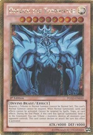 Obelisk the Tormentor (PGLD-EN030) - Premium Gold 1st Edition Premium Gold Yugioh Single Squirtle Squad Card Shop.
