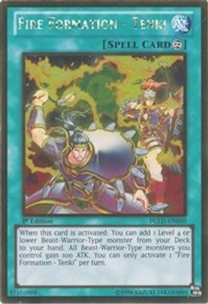 Fire Formation - Tenki (PGLD-EN050) - Premium Gold 1st Edition Premium Gold Yugioh Single Squirtle Squad Card Shop.