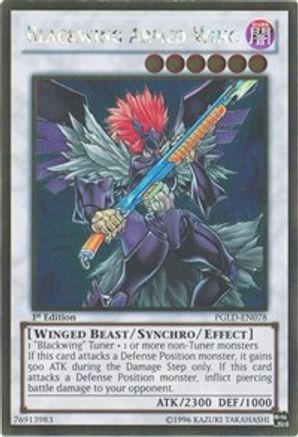 Blackwing Armed Wing (PGLD-EN078) - Premium Gold Unlimited Premium Gold Yugioh Single Squirtle Squad Card Shop.