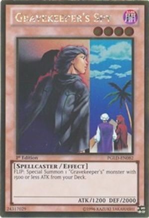 Gravekeeper's Spy (PGLD-EN082) - Premium Gold 1st Edition Premium Gold Yugioh Single Squirtle Squad Card Shop.