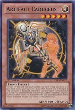 Artifact Caduceus (PRIO-EN017) - Primal Origin 1st Edition Primal Origin Yugioh Single Squirtle Squad Card Shop.