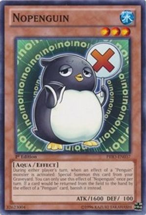 Nopenguin (PRIO-EN037) - Primal Origin Unlimited Primal Origin Yugioh Single Squirtle Squad Card Shop.