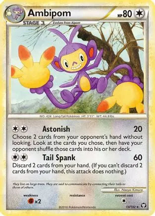 Ambipom - Reverse Holofoil Triumphant - Rare Triumphant Pokemon Single Squirtle Squad Card Shop.