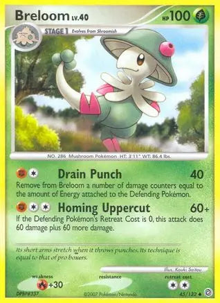 Breloom - Reverse Holofoil Secret Wonders - Uncommon Secret Wonders Pokemon Single Squirtle Squad Card Shop.