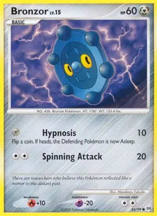 Bronzor (54) - Reverse Holofoil Arceus - Common Arceus Pokemon Single Squirtle Squad Card Shop.