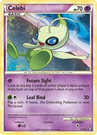 Celebi 003 - Holofoil Triumphant - Holo Rare Triumphant Pokemon Single Squirtle Squad Card Shop.